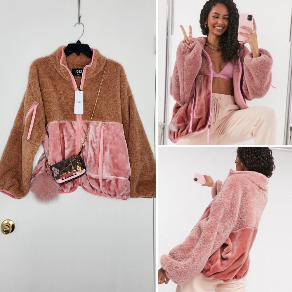 Ugg Marlene sherpa pink jacket